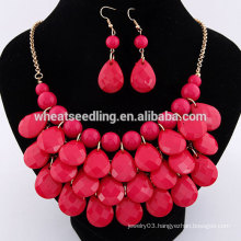 Stocked summer drop hot selling delicate earring and necklace set